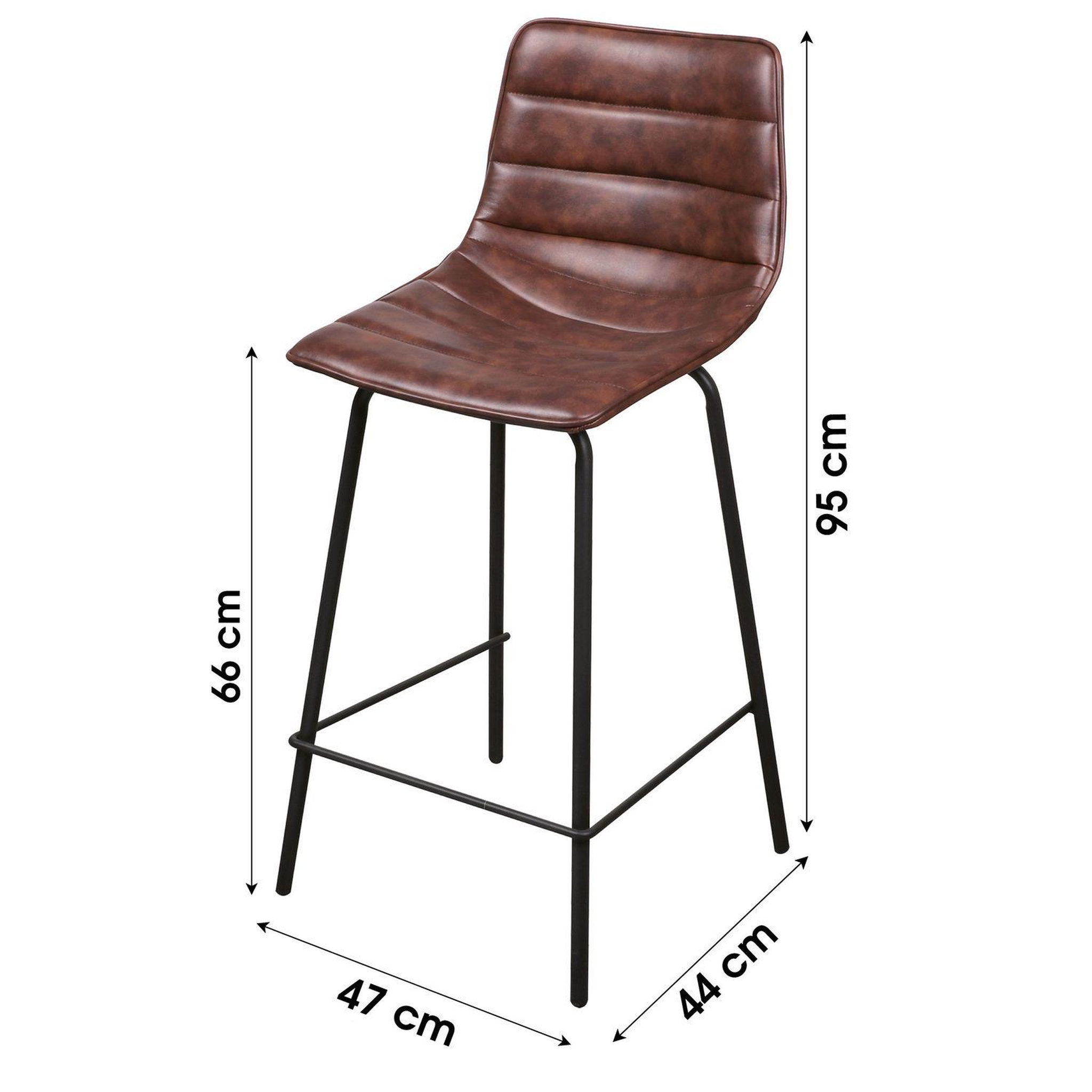 Voir la diapositive 3 : DIVERS Tabouret de bar industriel Brooklyn