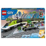 LEGO City 60337 Le Train de Voyageurs Express, Jouet Télécommandé avec Phares Fonctionnels