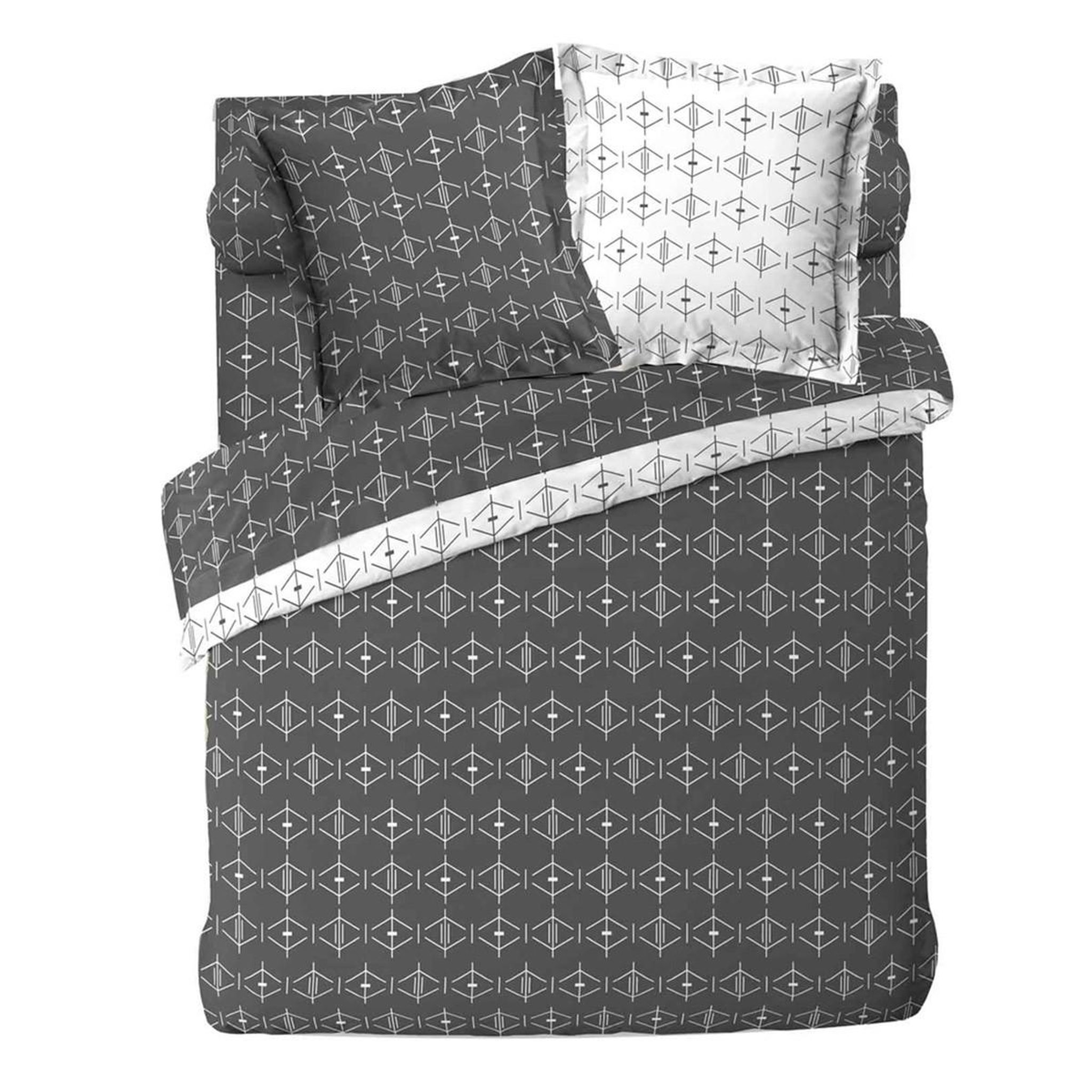Douceur d'Intérieur Housse de couette  aristide  240x220cm anthracite