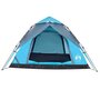 Voir la diapositive 5 : VIDAXL Tente de camping a dome 5 personnes bleu liberation rapide