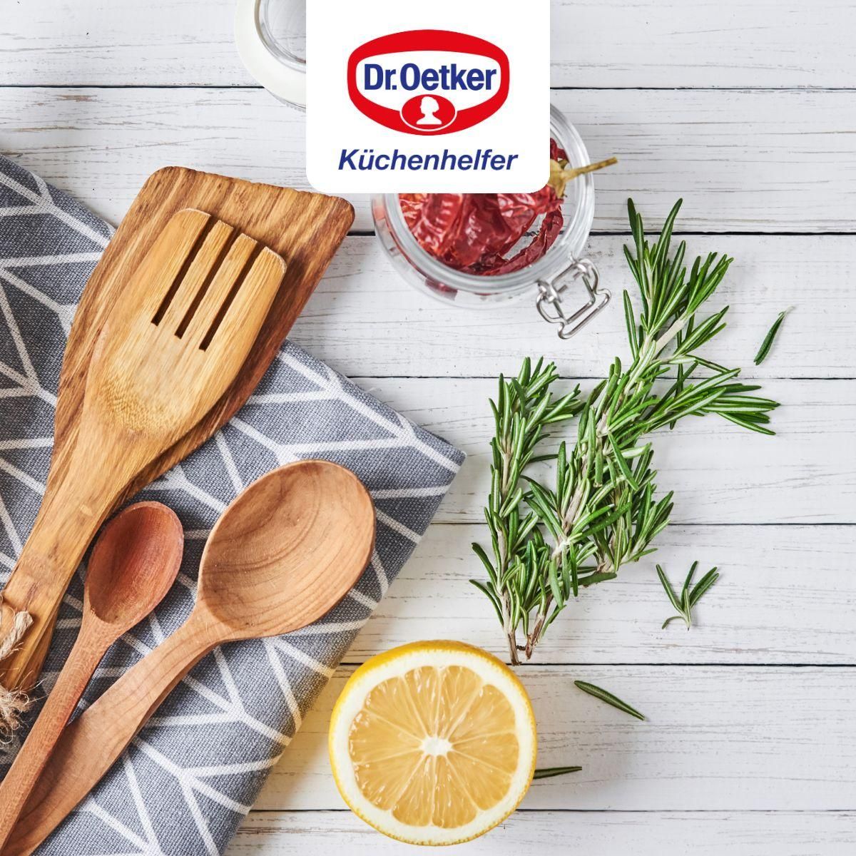 DR.OETKER Ensemble de 2 Plats à four avec couvercle en acier émaillé 42 x 34 cm Dr. Oetker Back-Idee Kreativ