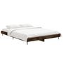 Voir la diapositive 3 : VIDAXL Cadre de lit sans matelas chene fume 140x190 cm bois ingenierie