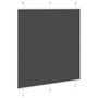 Voir la diapositive 3 : VIDAXL Store plisse noir 120x150 cm largeur du tissu 119,4cm polyester