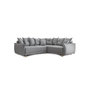 Voir la diapositive 6 : BEST MOBILIER Lena - canapé d'angle convertible - avec coffre - style scandinave - 5 places - droit