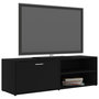Voir la diapositive 3 : VIDAXL Meuble TV Noir 120x34x37 cm Bois d'ingenierie