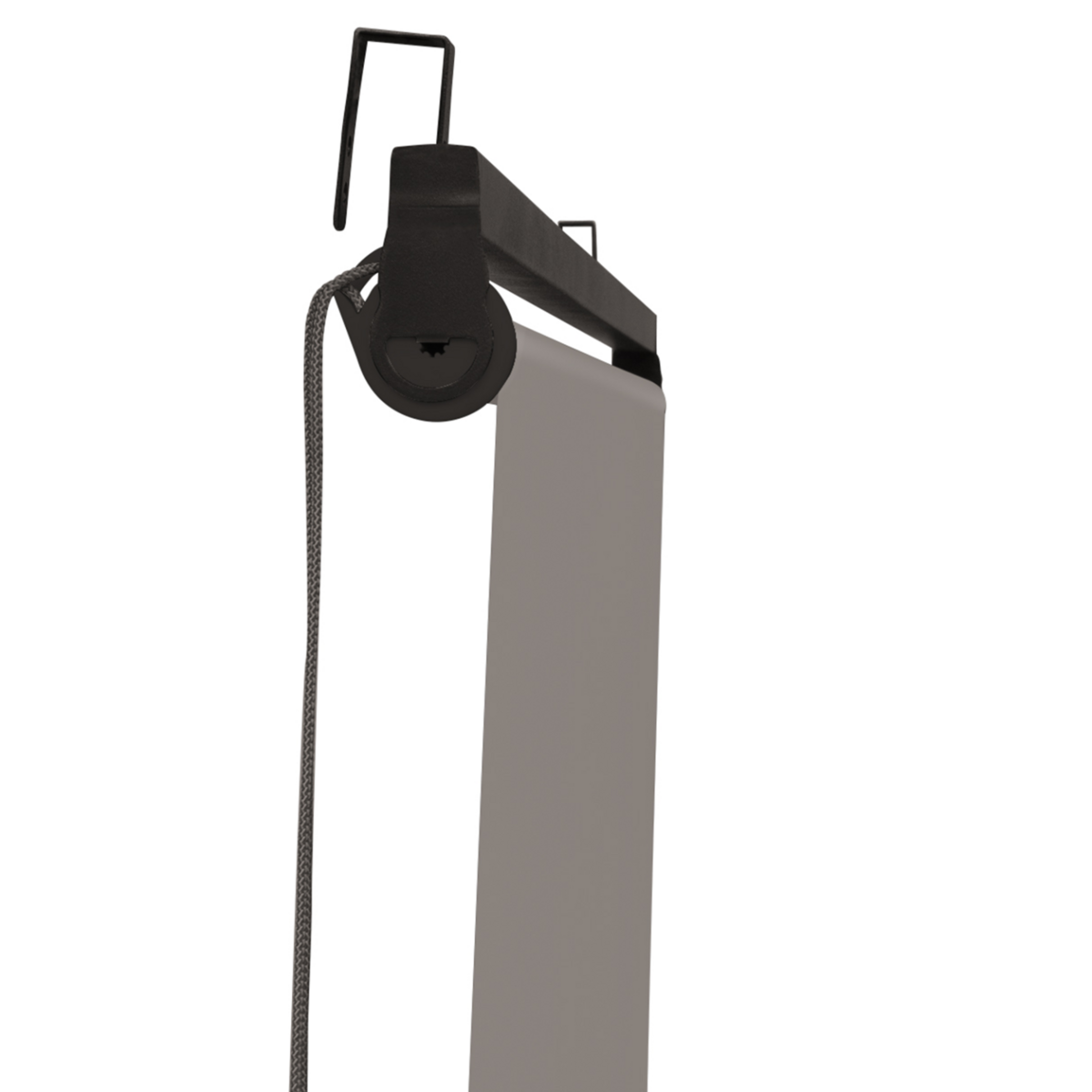 ID MARKET Lot de 3 stores enrouleurs L.124 x H. 225 CM pour pergola taupe