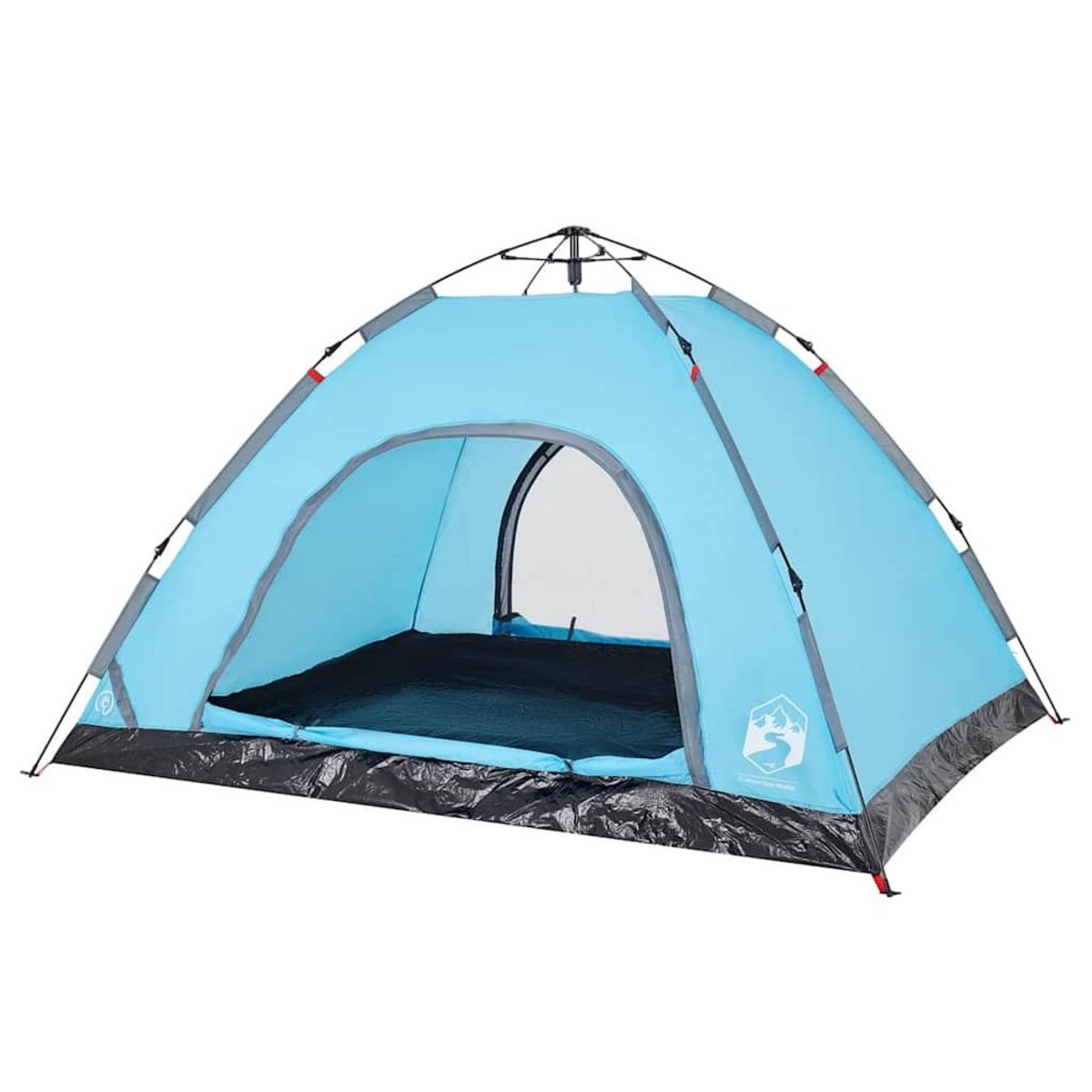 VIDAXL Tente de camping 4 personnes bleu liberation rapide