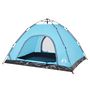 Voir la diapositive 5 : VIDAXL Tente de camping 4 personnes bleu liberation rapide