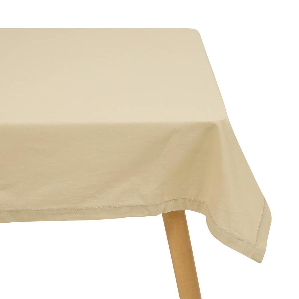 ATMOSPHERA Nappe Rectangulaire  Chambray  140x240cm Beige