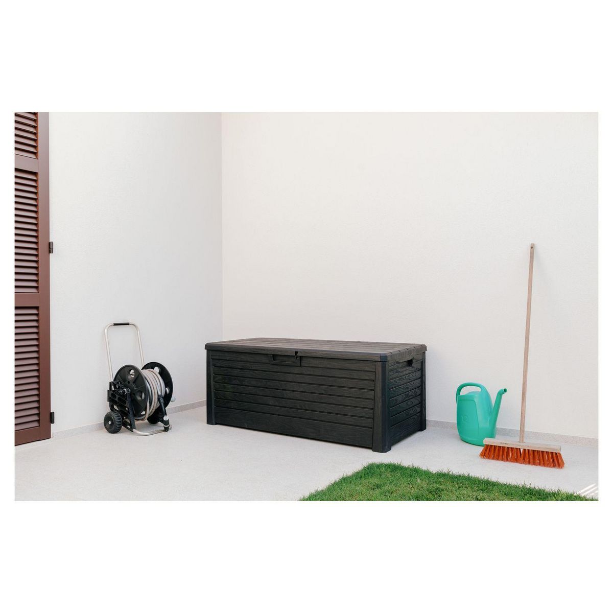 TOOMAX Coffre de rangement jardin résine - Anthracite - 550L - FLORIDA