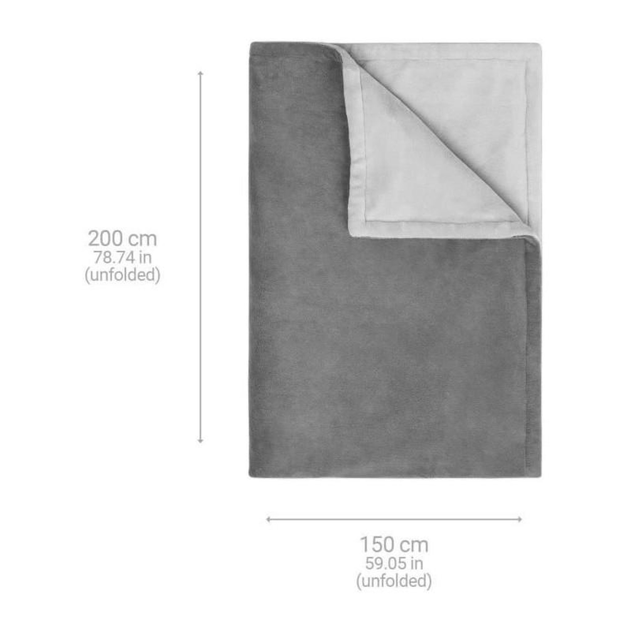 Voir la diapositive 5 : Medisana Medisana Couverture chauffante XXL HB 675 2x1,5 m Gris