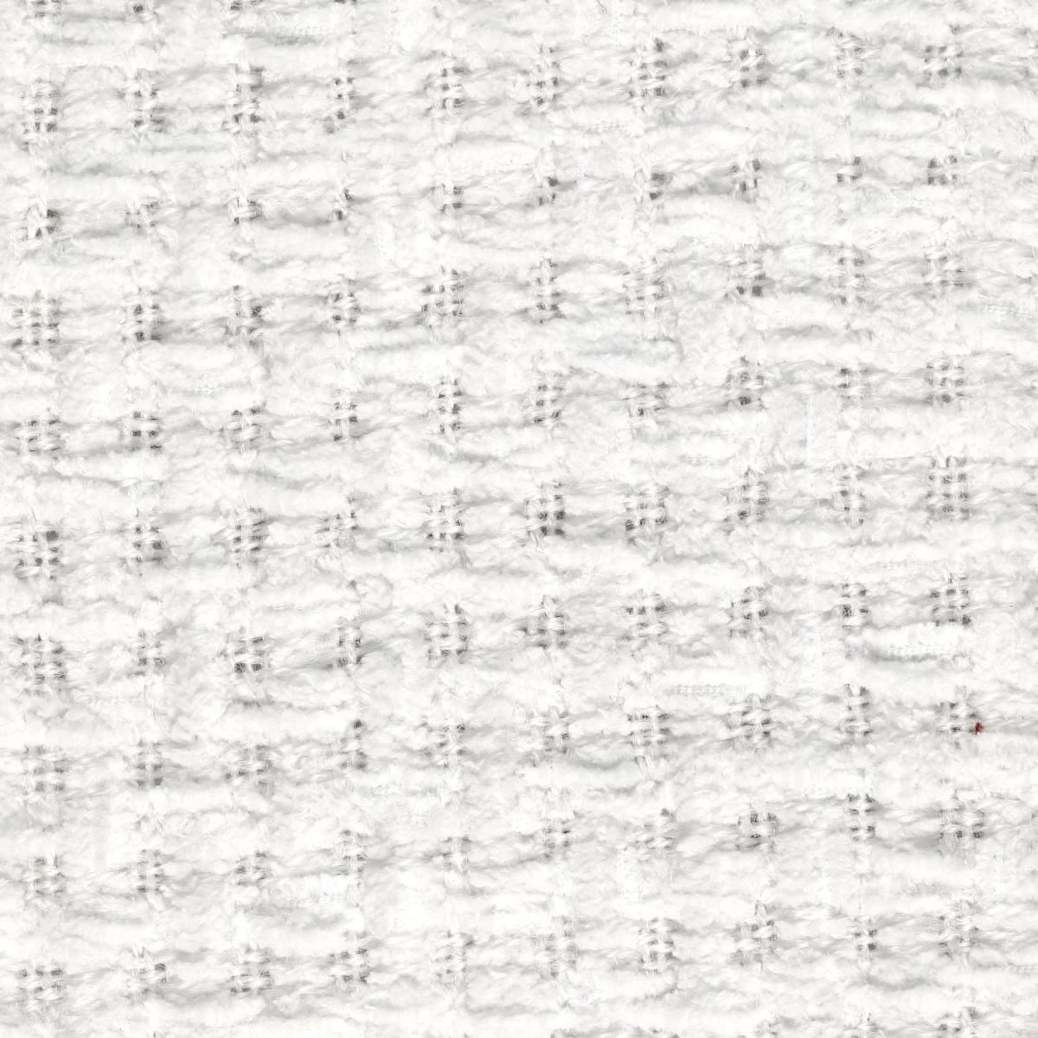 Voir la diapositive 3 : The Home Deco Factory Plaid chenille gaufré  crush  125x150cm blanc