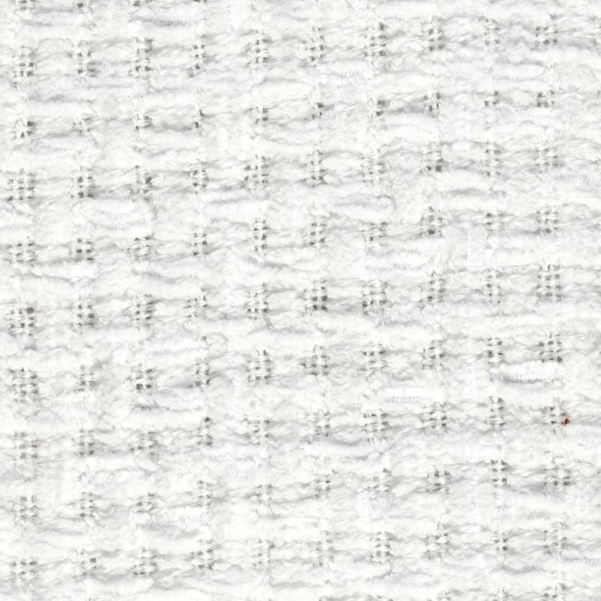 Paris Prix Plaid Chenille Gaufré  Crush  125x150cm Blanc