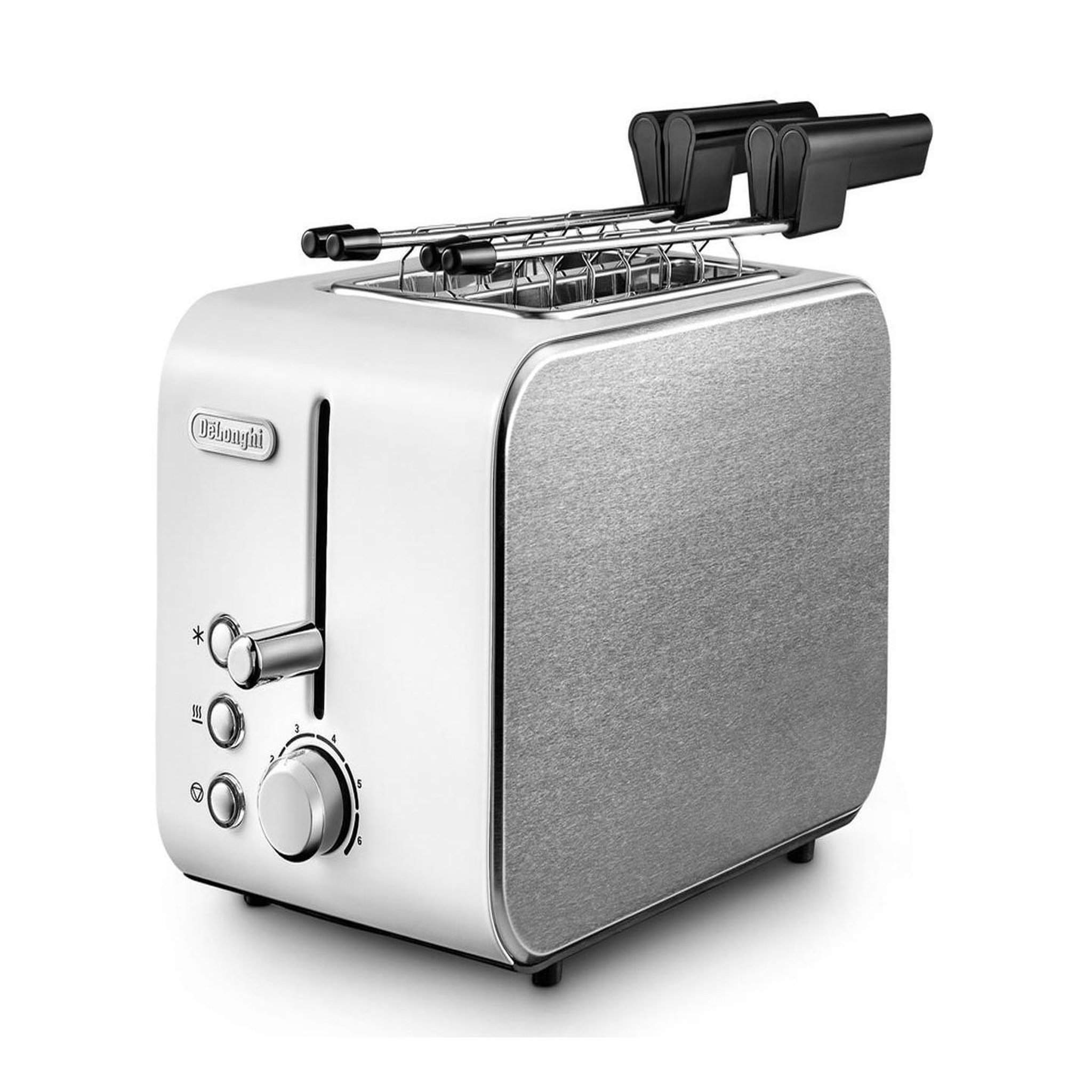 DELONGHI Grille-pain 2 tranches delonghi ctx 2203.w argent blanc 550 w