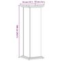 Voir la diapositive 6 : VIDAXL Support pour plantes chene brun 33x33x100 cm bois d'ingenierie