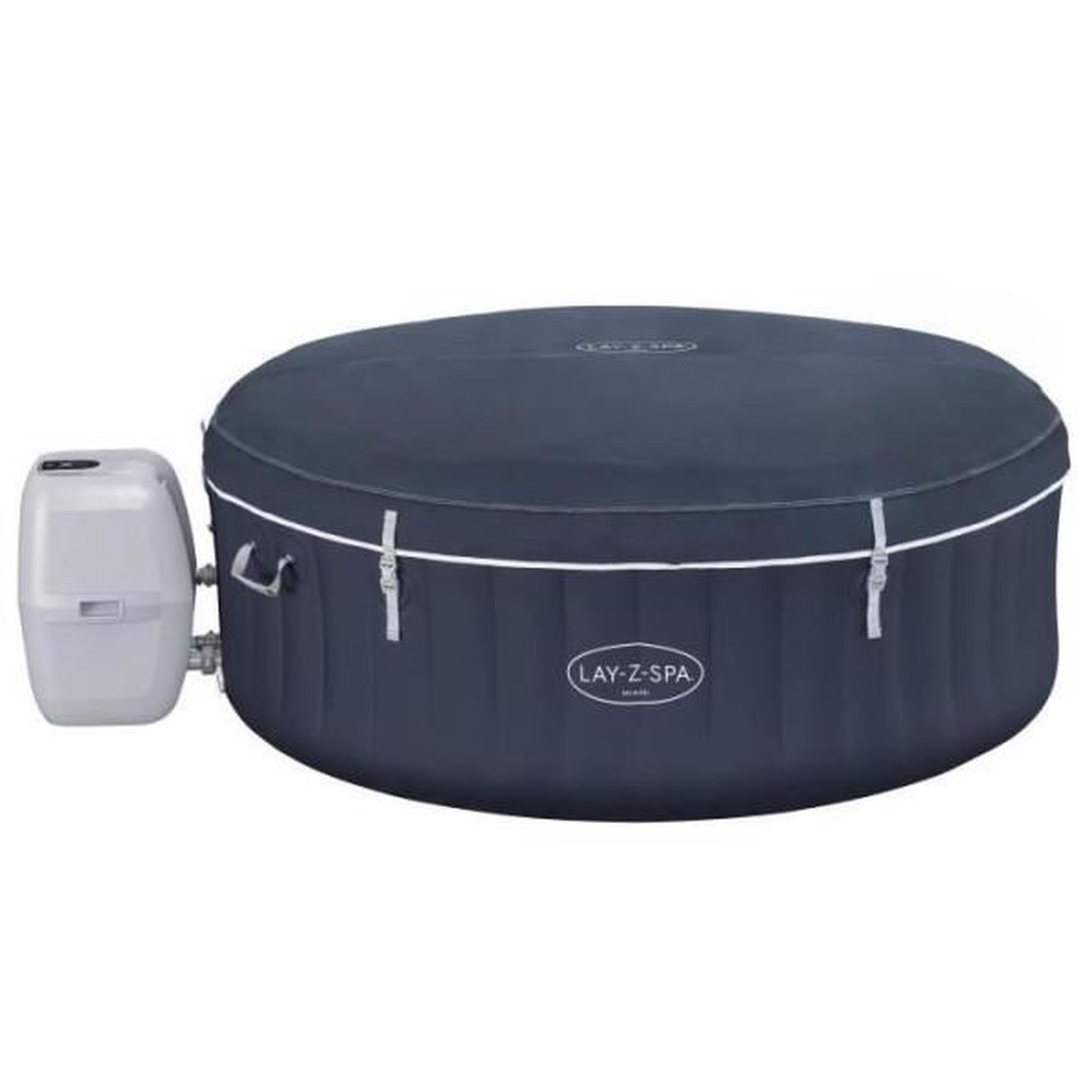 Voir la diapositive 6 : BESTWAY Spa gonflable BESTWAY - Lay-Z-Spa Miami - 120 airjets - 180 x 66 cm - 2 a 4 places - Rond (couverture, cartouche, diffuseur)