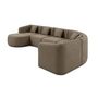 Voir la diapositive 4 : LISA DESIGN Ikare - canapé modulable d'angle gauche - 6 places - en tissu