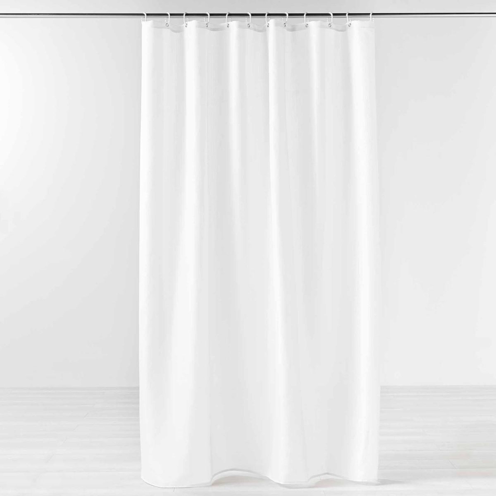 Voir la diapositive 1 : Douceur d'Intérieur Rideau de Douche Uni  Yaline  180x200cm Blanc