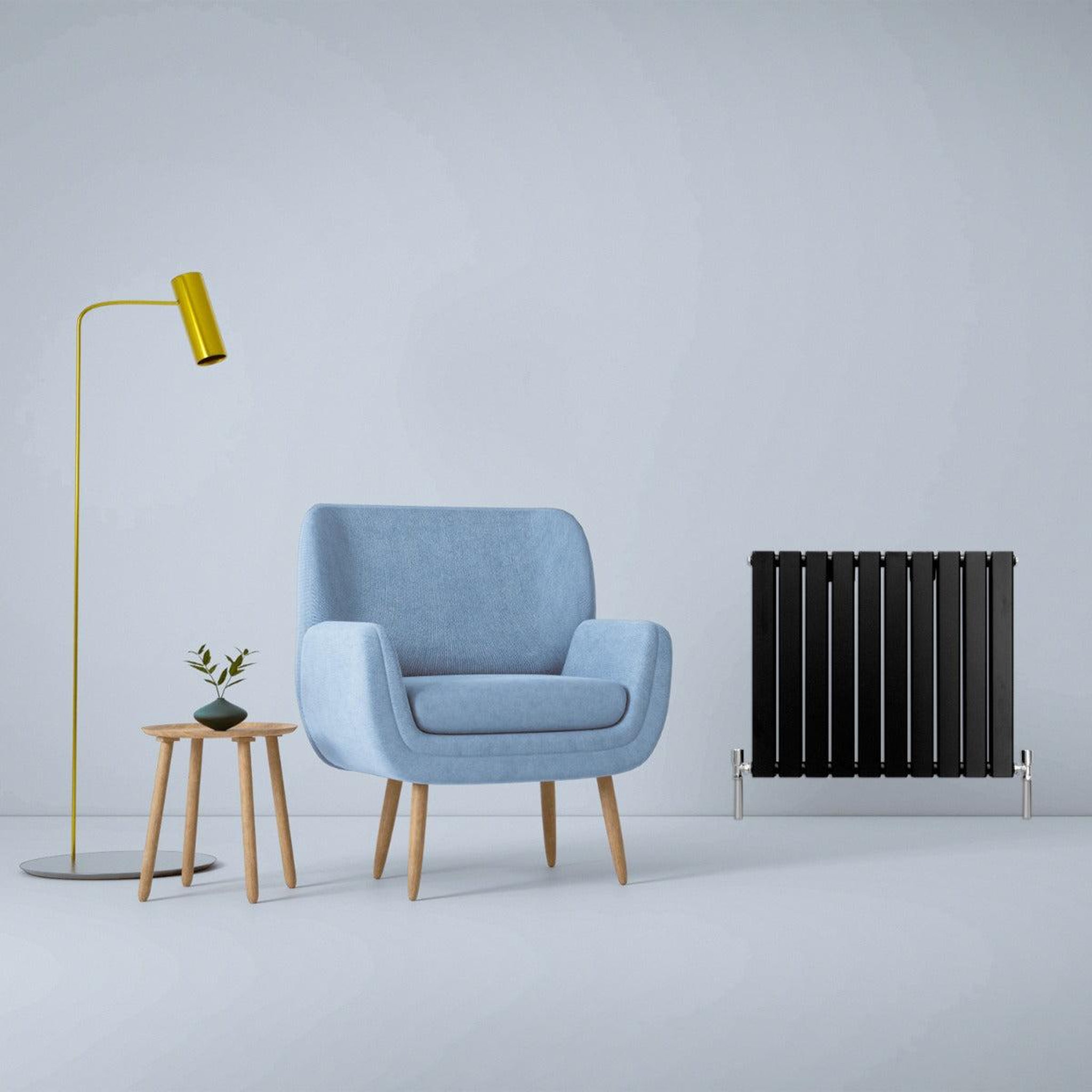 Voir la diapositive 2 : MONSTERSHOP Radiateur plat à 2 panneaux - 600 x 700 mm