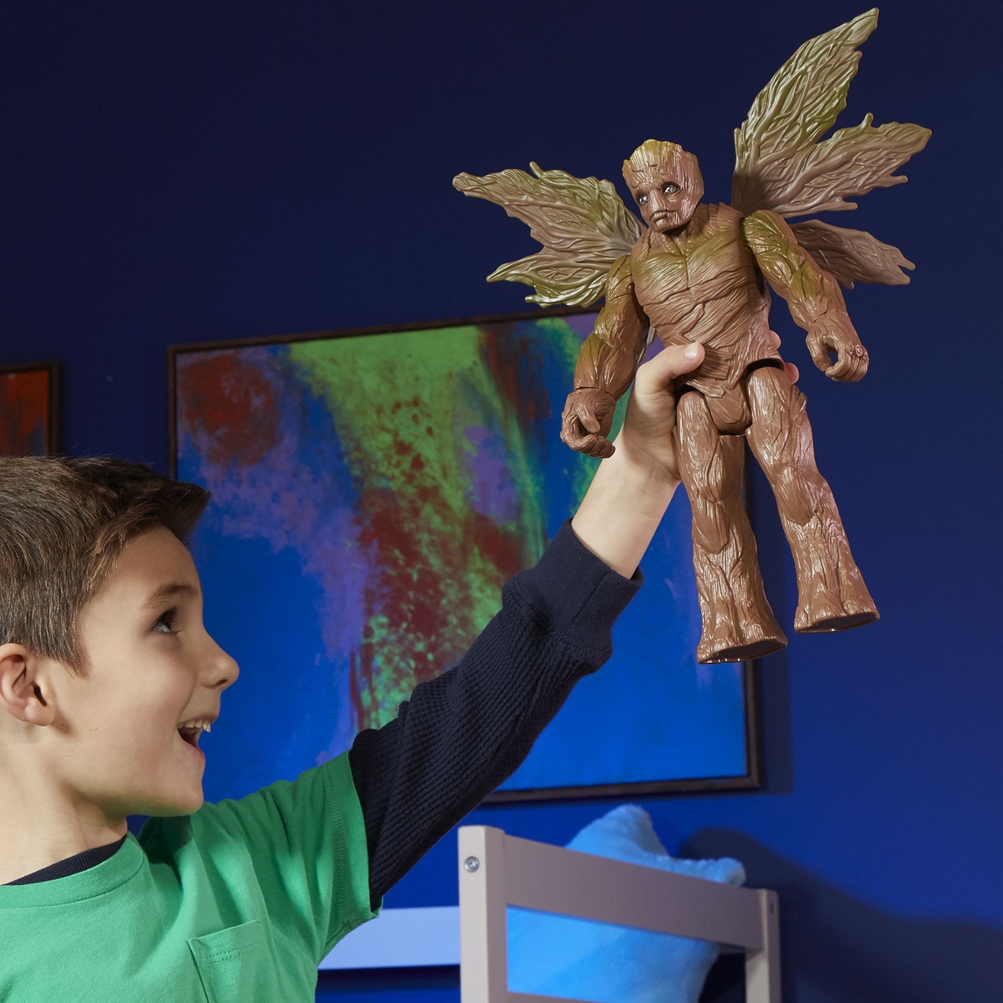 Voir la diapositive 9 : HASBRO Figurine Titan Deluxe Groot