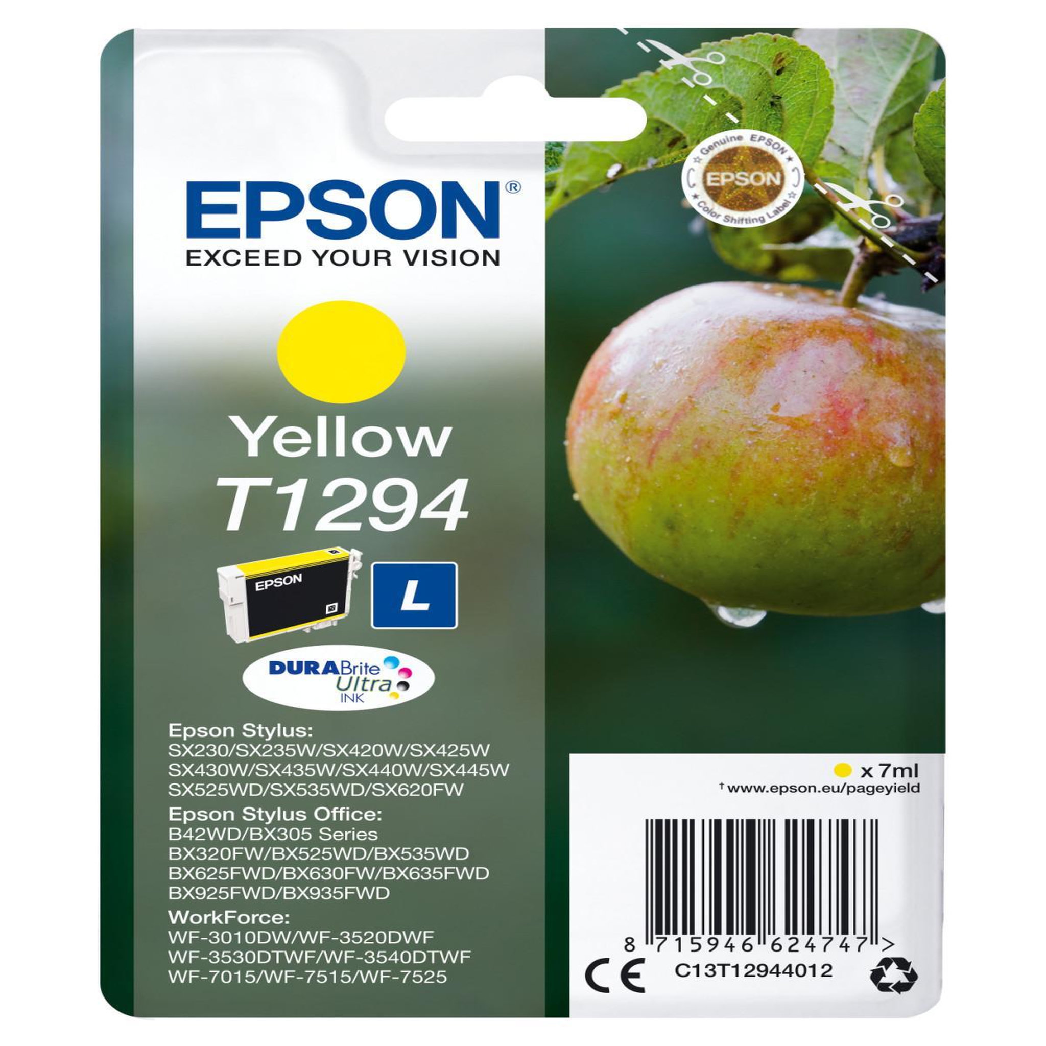 Voir la diapositive 1 : Epson Epson apple cartouche  pomme  - encre durabrite ultra j