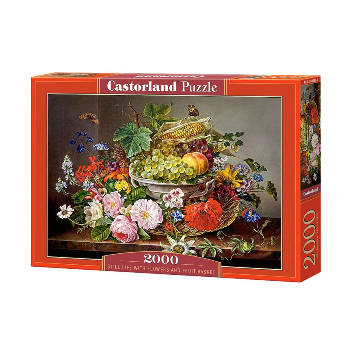 Castorland Puzzle 2000 pièces : Nature morte de fleurs et de fruits