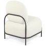 Voir la diapositive 4 : Paris Prix Fauteuil Lounge en Tissu Bouclette  Mark  76cm Beige