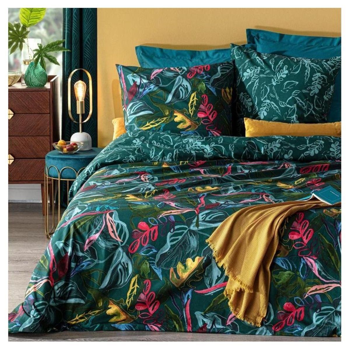 ATMOSPHERA Parure housse de couette en coton 57 fils SELVA