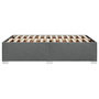 Voir la diapositive 5 : VIDAXL Cadre de lit sans matelas gris fonce 120x190 cm tissu