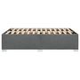 Voir la diapositive 5 : VIDAXL Cadre de lit sans matelas gris fonce 120x190 cm tissu