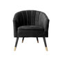 Voir la diapositive 1 : Leitmotiv Fauteuil 1 place en polyester effet velours