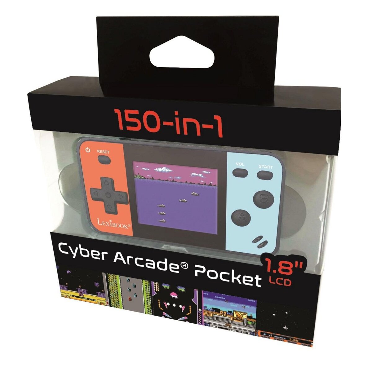 Lexibook Mini Console de jeux portable couleur Cyber Arcade Pocket