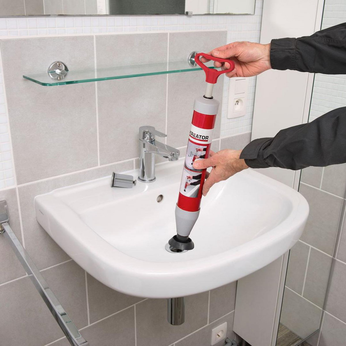 KREATOR Déboucheur de canalisation pompe à vide Kreator