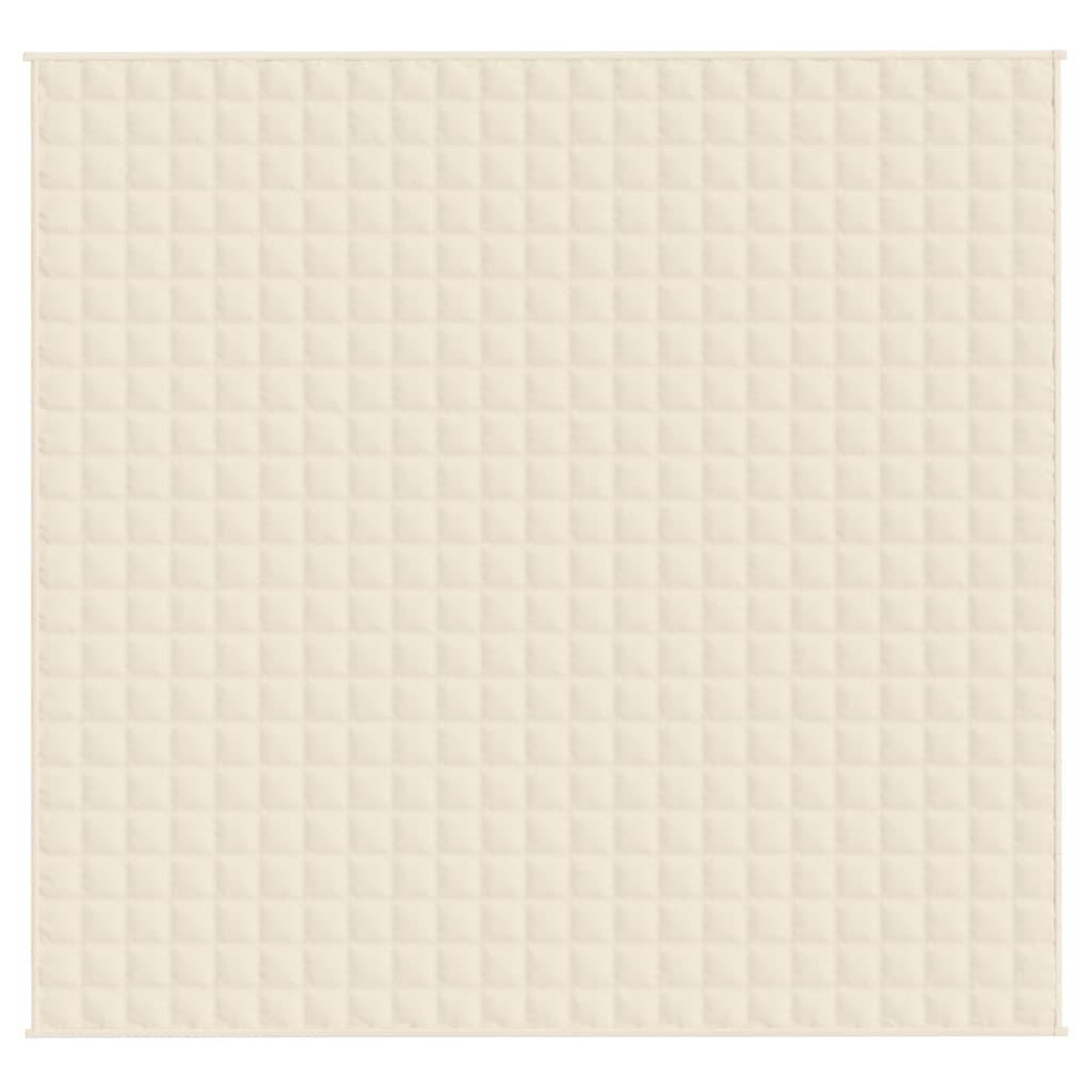 Voir la diapositive 3 : VIDAXL Couverture lestee Creme clair 220x235 cm 11 kg Tissu