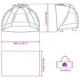 Voir la diapositive 6 : VIDAXL Tente de plage 2 personnes liberation rapide impermeable