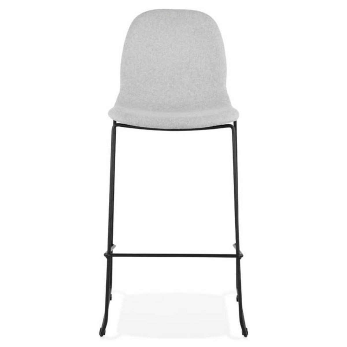 Paris Prix Tabouret de Bar Design Tissu  Molie  111cm Gris