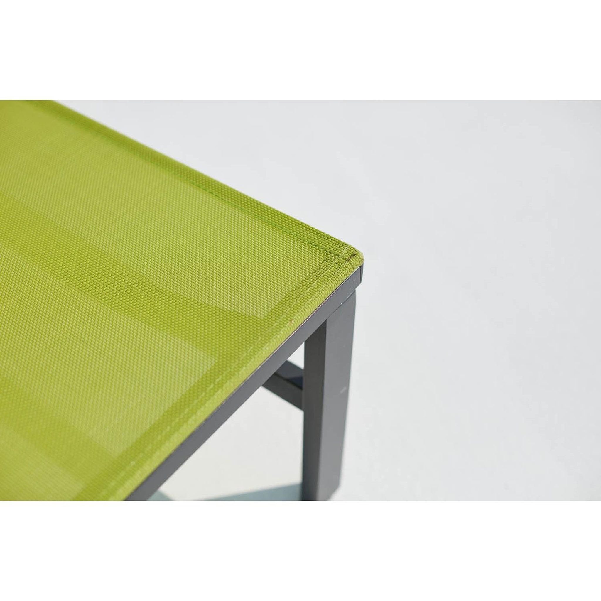 Voir la diapositive 3 : CONCEPT USINE Lot de 2 transats en aluminium gris foncé et vert bari