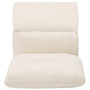Voir la diapositive 5 : VIDAXL Chaise pliable de sol Creme Microfibre