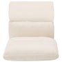 Voir la diapositive 5 : VIDAXL Chaise pliable de sol Creme Microfibre