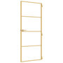 Voir la diapositive 5 : VIDAXL Porte interieure mince dore 83x201,5 cm verre trempe aluminium