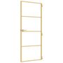 Voir la diapositive 5 : VIDAXL Porte interieure mince dore 83x201,5 cm verre trempe aluminium