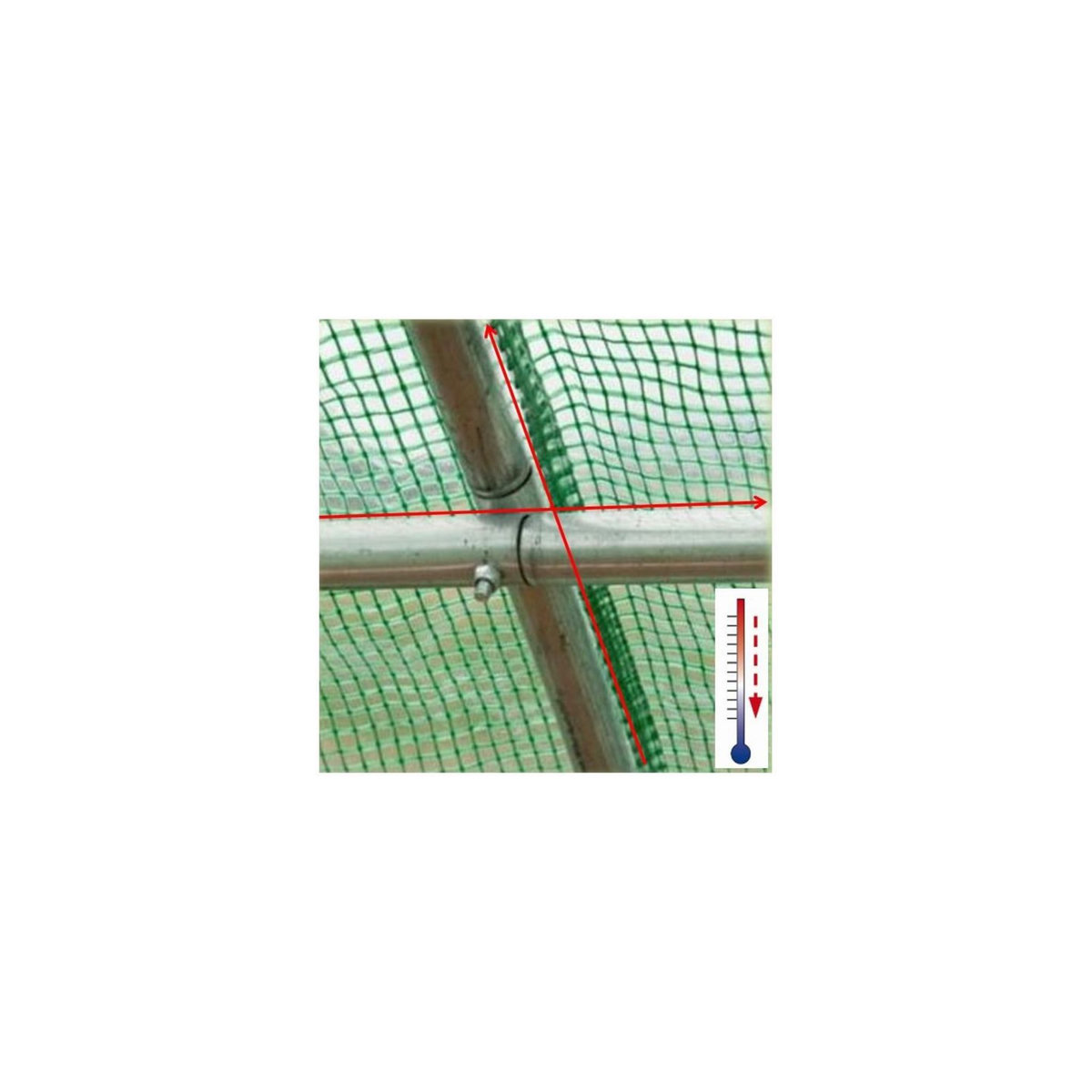 ID MARKET Ruban adhésif mousse thermique anti-chaleur pour arceau serre de jardin