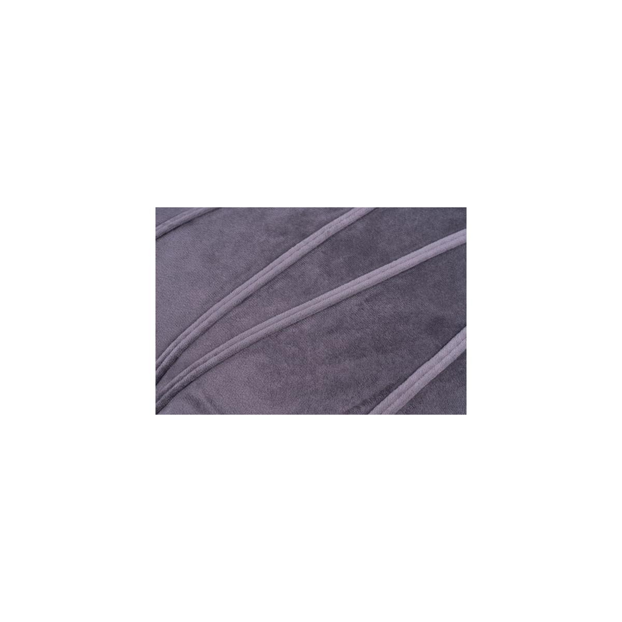 Voir la diapositive 5 : Paris Prix Ensemble Coussin & Plaid  Paulina  130x170cm Gris Graphite