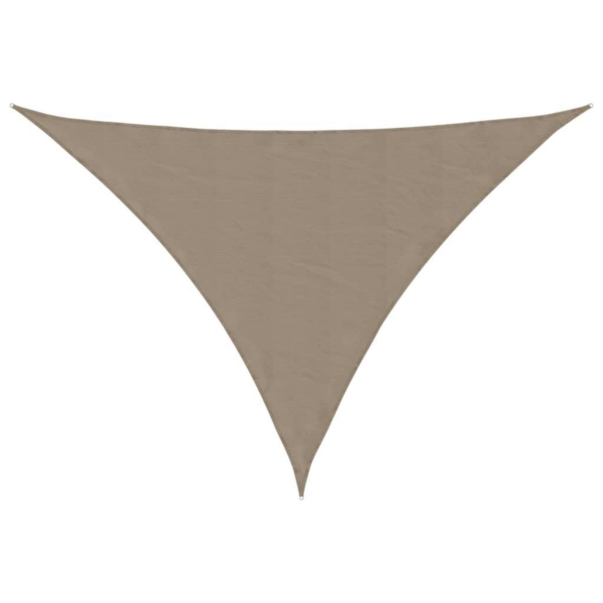 VIDAXL Voile de parasol tissu oxford triangulaire 3x4x4 m taupe