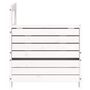 Voir la diapositive 5 : VIDAXL Canape de jardin accoudoir et table d'appoint blanc massif pin