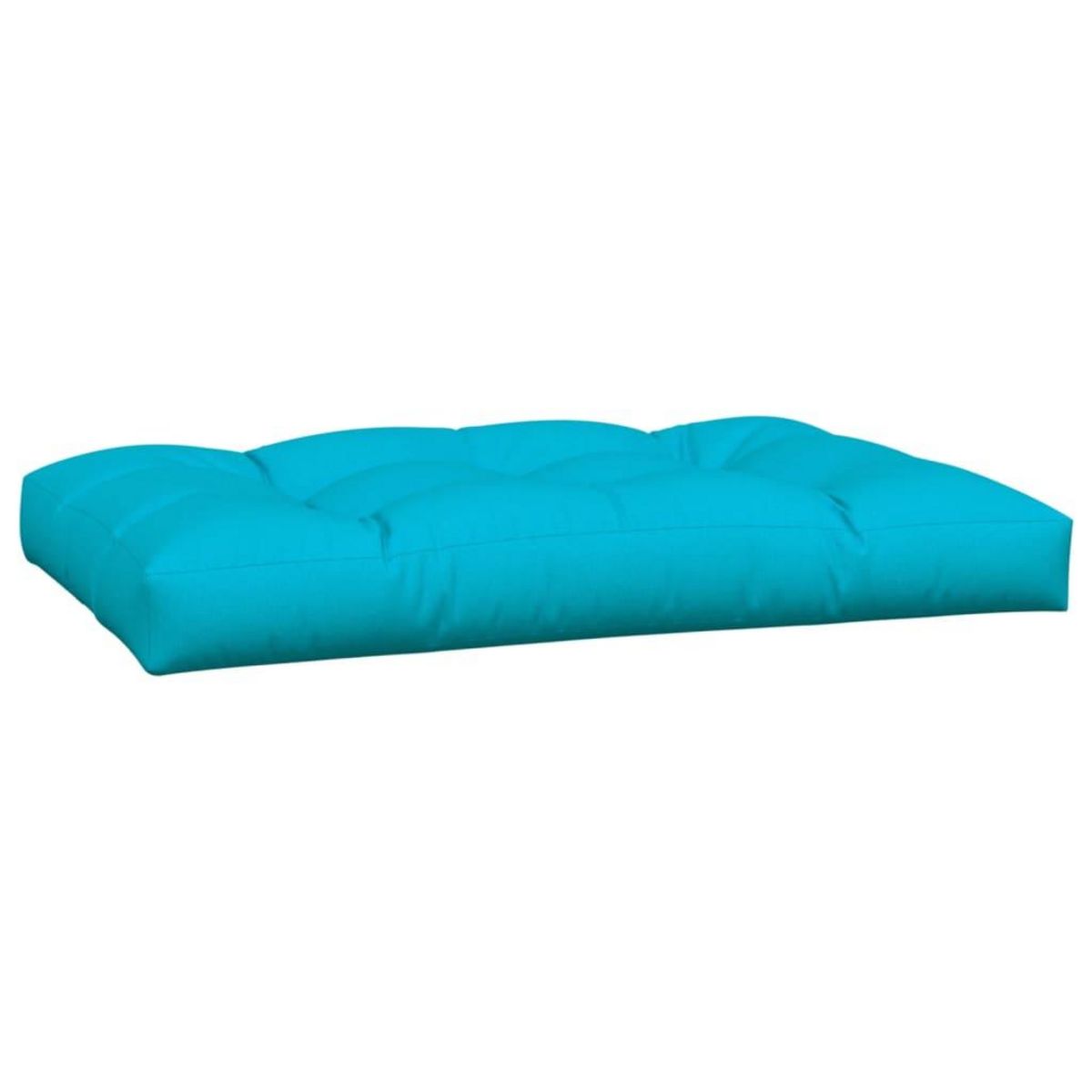 VIDAXL Coussins de palette lot de 2 turquoise tissu