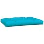 Voir la diapositive 5 : VIDAXL Coussins de palette lot de 2 turquoise tissu