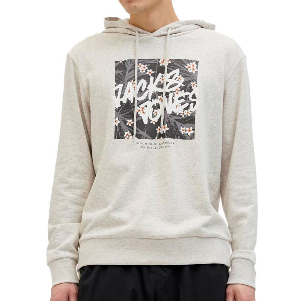 Jack & Jones Sweat à Capuche  chiné Homme Jack & Jones Hawaii