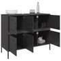 Voir la diapositive 5 : VIDAXL Buffet noir 100,5x39x79 cm acier