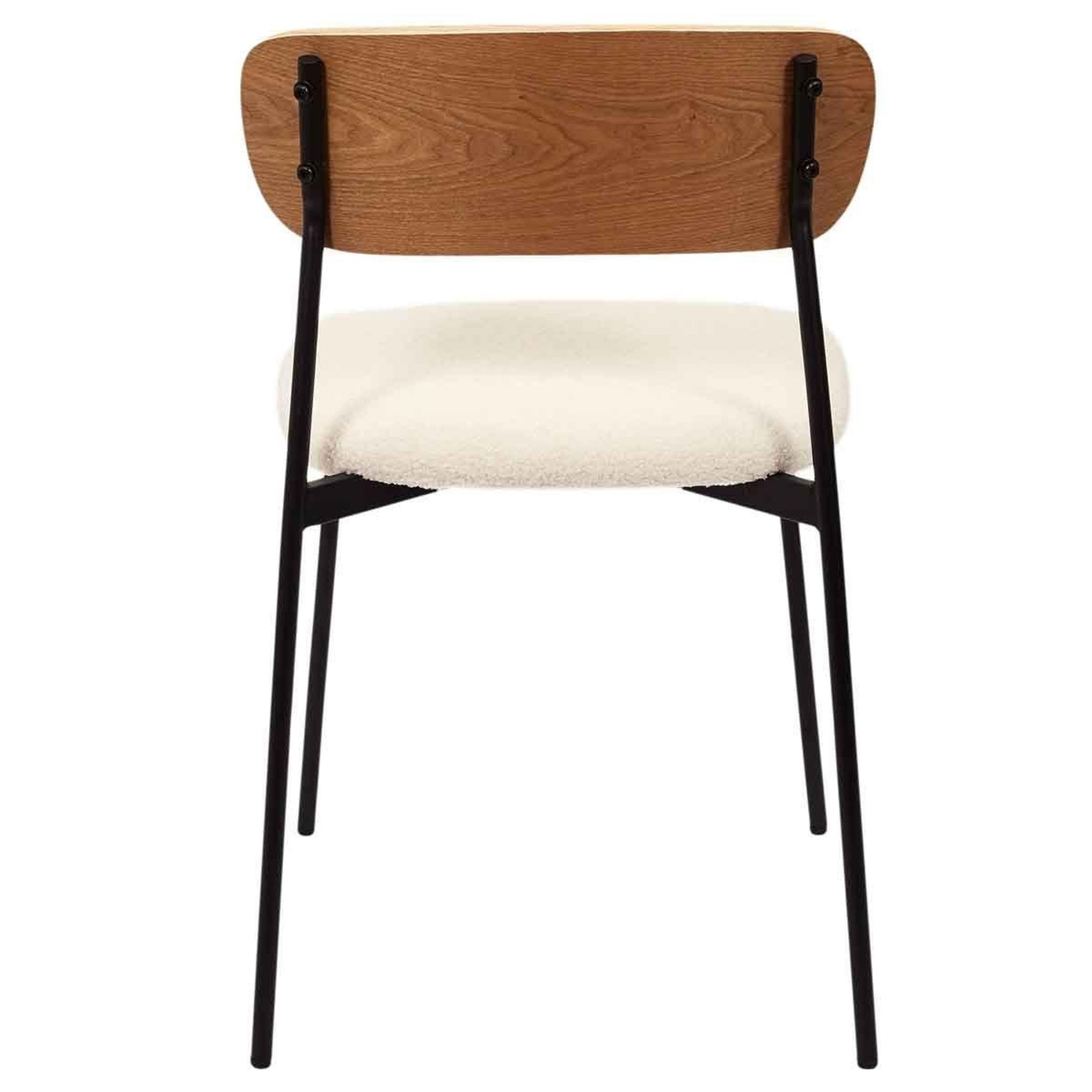 Voir la diapositive 5 : The Home Deco Factory Lot de 4 chaises scandinaves  loki  71cm blanc